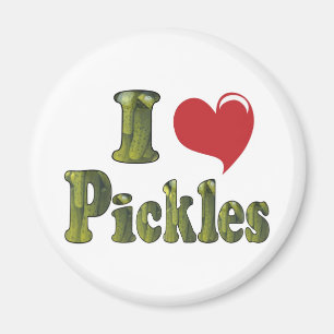I Love Pickles Magnet