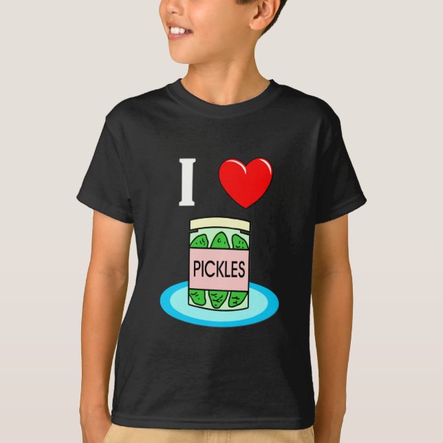 I Love Pickles T-Shirt (Front)
