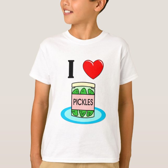 I Love Pickles T-Shirt (Front)