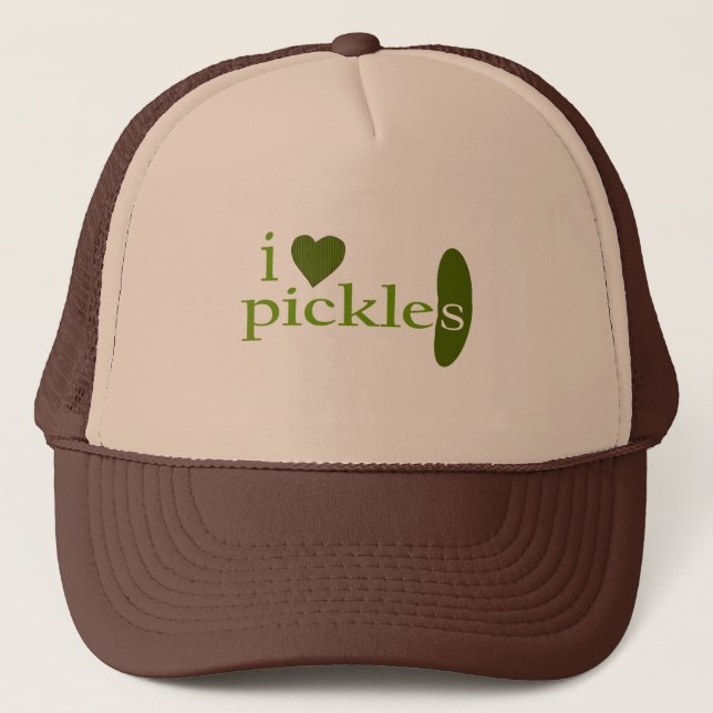 I Love Pickles Trucker Hat (Front)