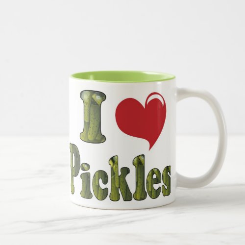 I Love Pickles Two_Tone Coffee Mug