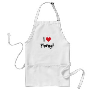I Love Pierogi Adult Apron