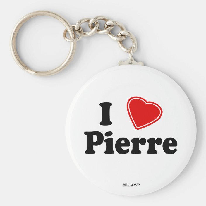 I Love Pierre Key Chain