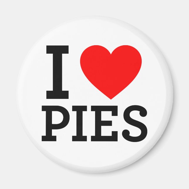 I Love Pies Magnet (Front)
