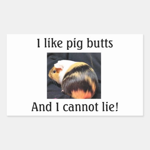 I Love Piggy Butts Sticker