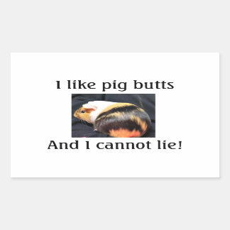 I Love Piggy Butts Sticker