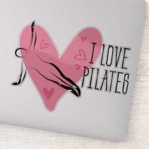 I LOVE PILATES Pilates Pose Sticker