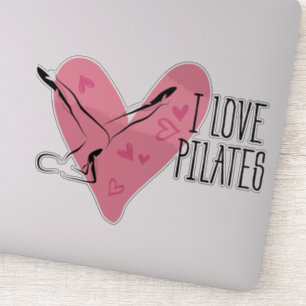 I LOVE PILATES Pilates Pose Sticker