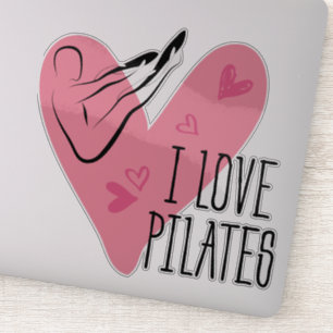 I LOVE PILATES Pilates Rocker Pose Sticker