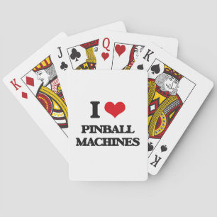 I Love Pinball Machines Poker Cards