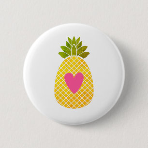 I love Pineapples Button