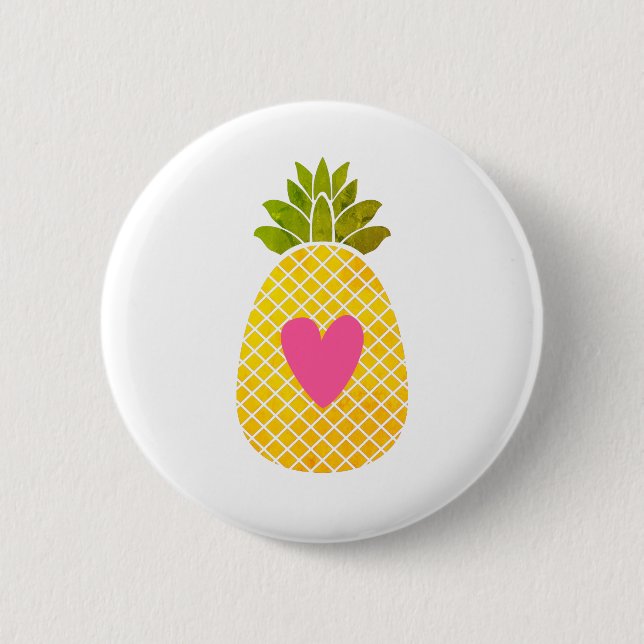 I love Pineapples Button (Front)