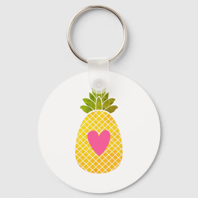 I love Pineapples Keychain (Front)