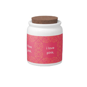 I love pink espresso music. candy jar