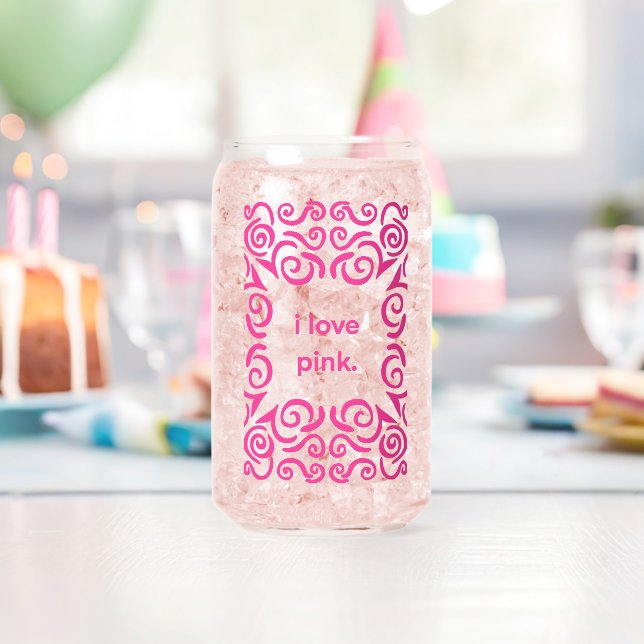 I love Pink glass (Insitu (Birthday))