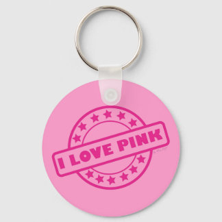 I Love Pink Keychain