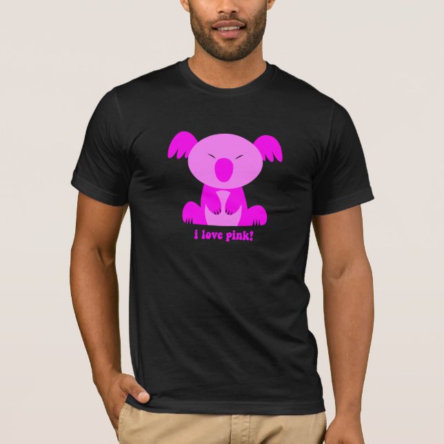 I love pink Koala Bear T-Shirt (Front)