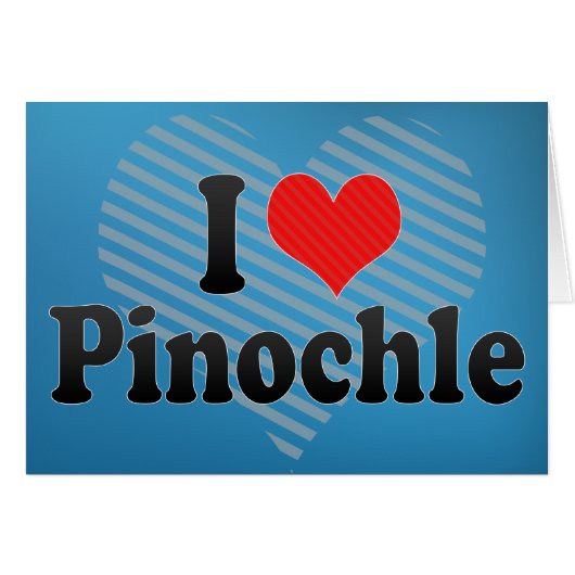 I Love Pinochle Cards (Front Horizontal)