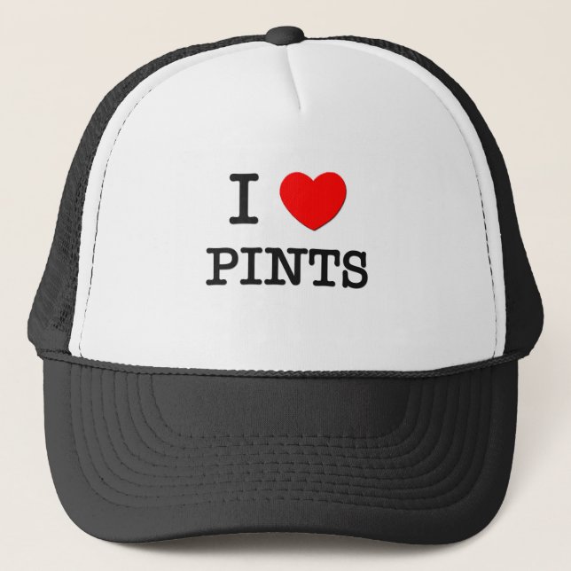 I Love Pints Trucker Hat (Front)