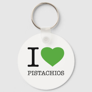 I LOVE PISTACHIOS KEYCHAIN