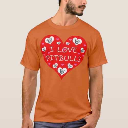 I Love Pitbulls 1 T_Shirt