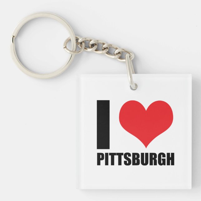 I love Pittsburg  Keychain (Front)