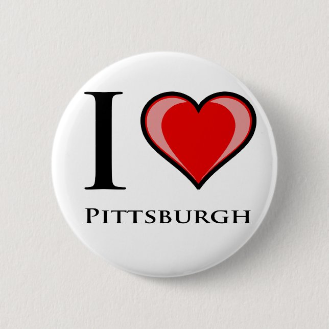 I Love Pittsburgh Button (Front)