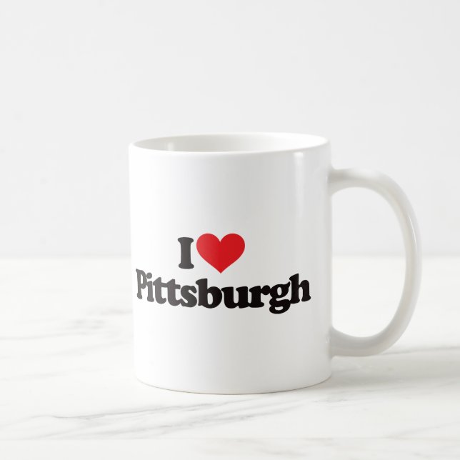 I Love Pittsburgh Coffee Mug (Right)