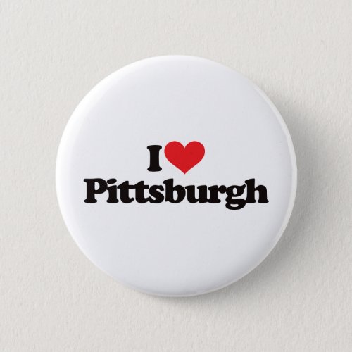 I Love Pittsburgh Pinback Button