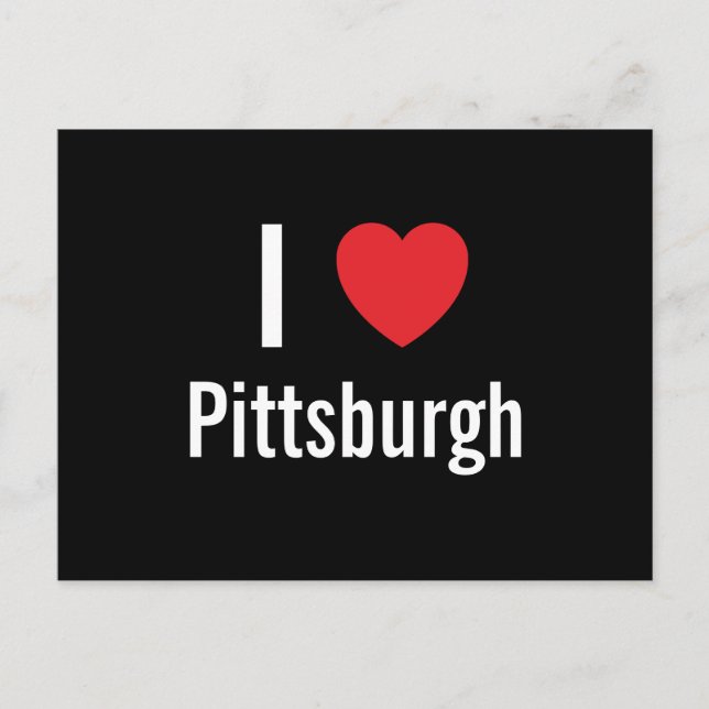 I love Pittsburgh Postcard (Front)