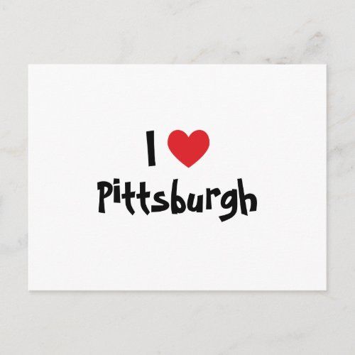 I Love Pittsburgh Postcard