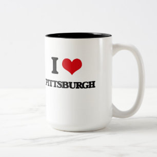 I love Pittsburgh Two-Tone Coffee Mug
