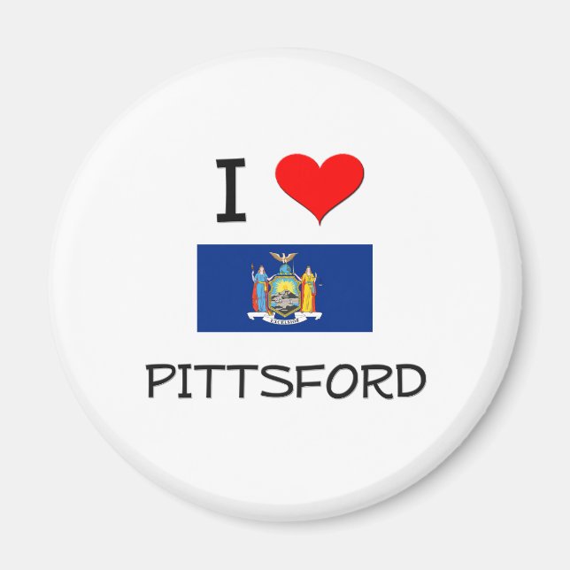 I Love Pittsford New York Magnet (Front)