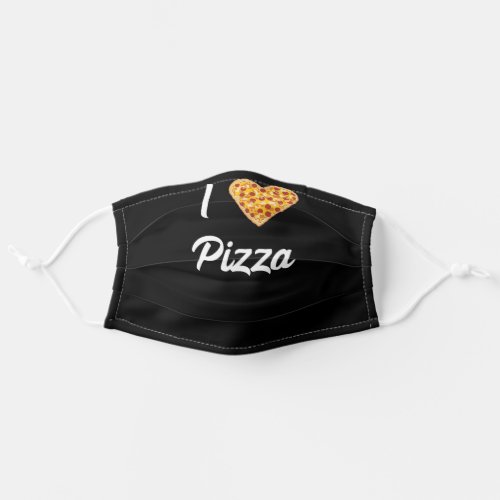 I Love Pizza Adult Cloth Face Mask