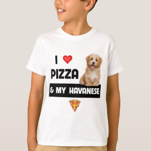 I Love Pizza And My Havanese Dog Havapoo Pepperoni T-Shirt