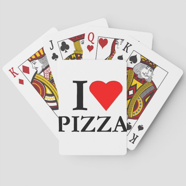 I Love Pizza Poker Cards (Back)