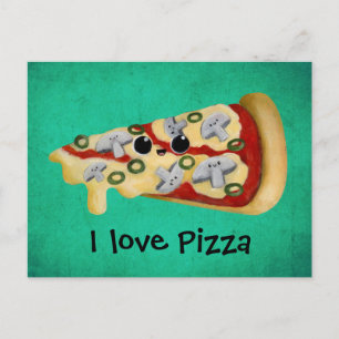 I love Pizza Postcard