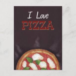 I Love Pizza Postcard