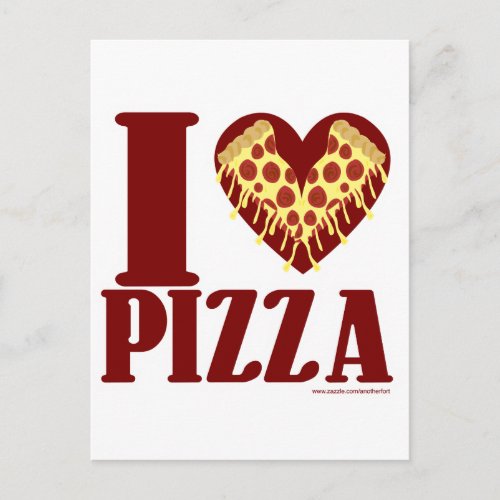 I love Pizza Postcard