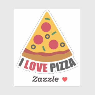 I LOVE PIZZA STICKER