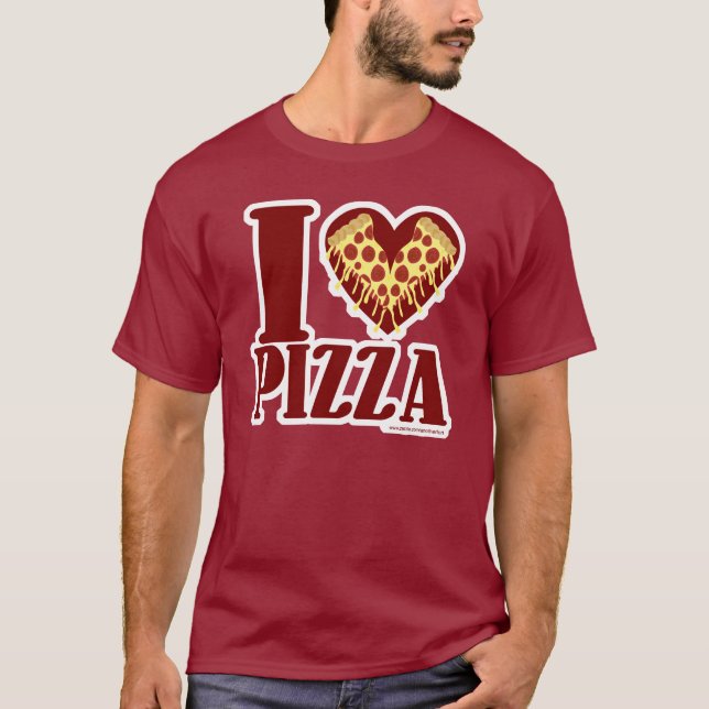 I Love Pizza T-Shirt (Front)