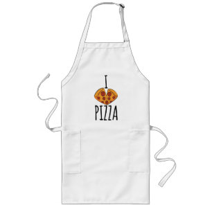 I love pizza! T-shirt Long Apron