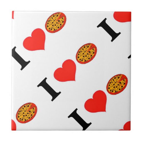 I Love Pizza Tile