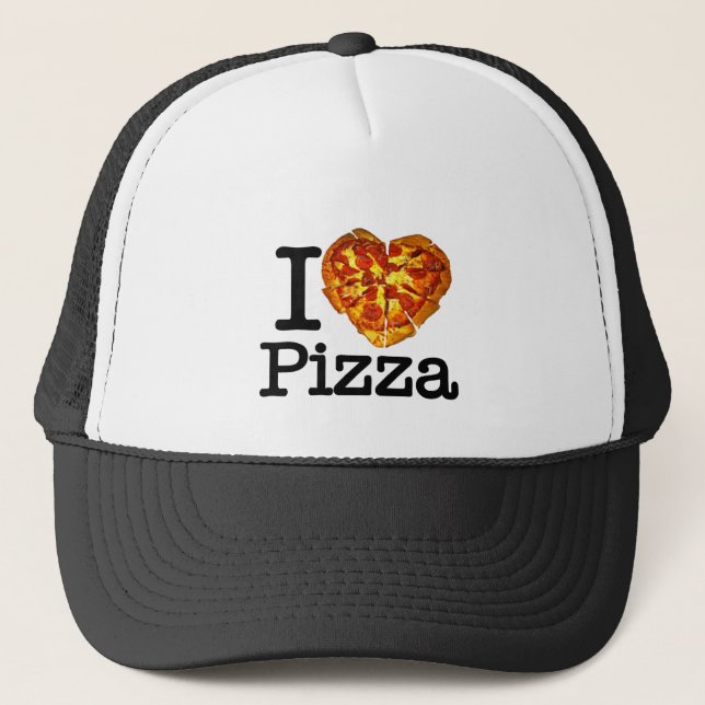 I Love Pizza Trucker Hat (Front)