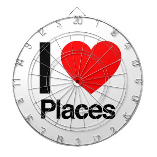 i love places dartboard with darts