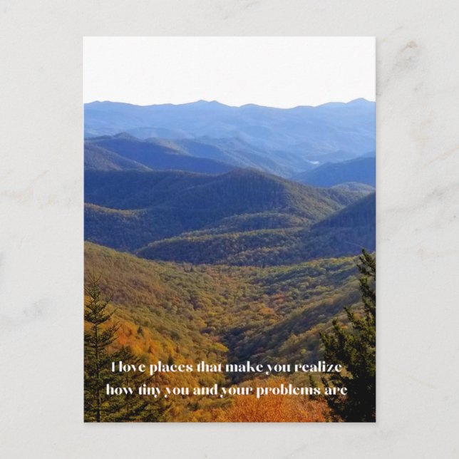 I love places  Postcard (Front)