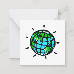 I love Planet EARTH -Conservation - Ecology Note Card