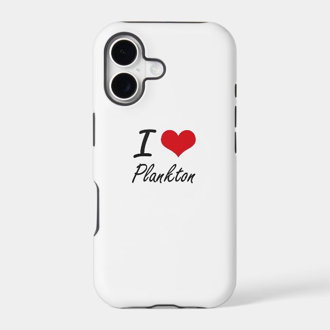 I Love Plankton Iphone Case (Back)