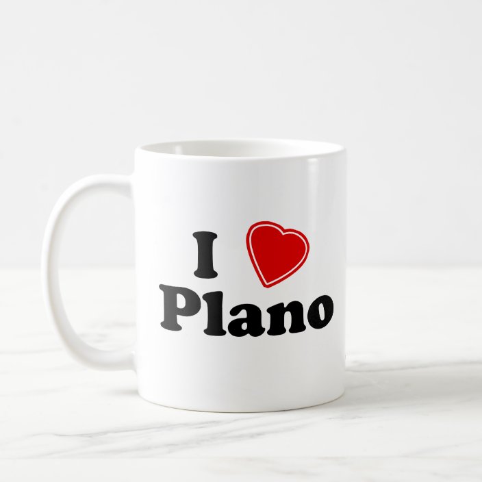 I Love Plano Coffee Mug