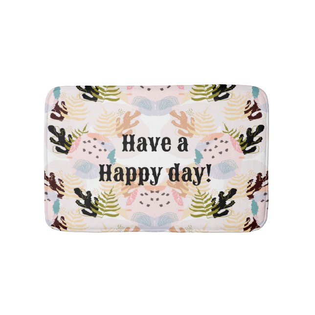 I Love Plants Bath Mat (Front)